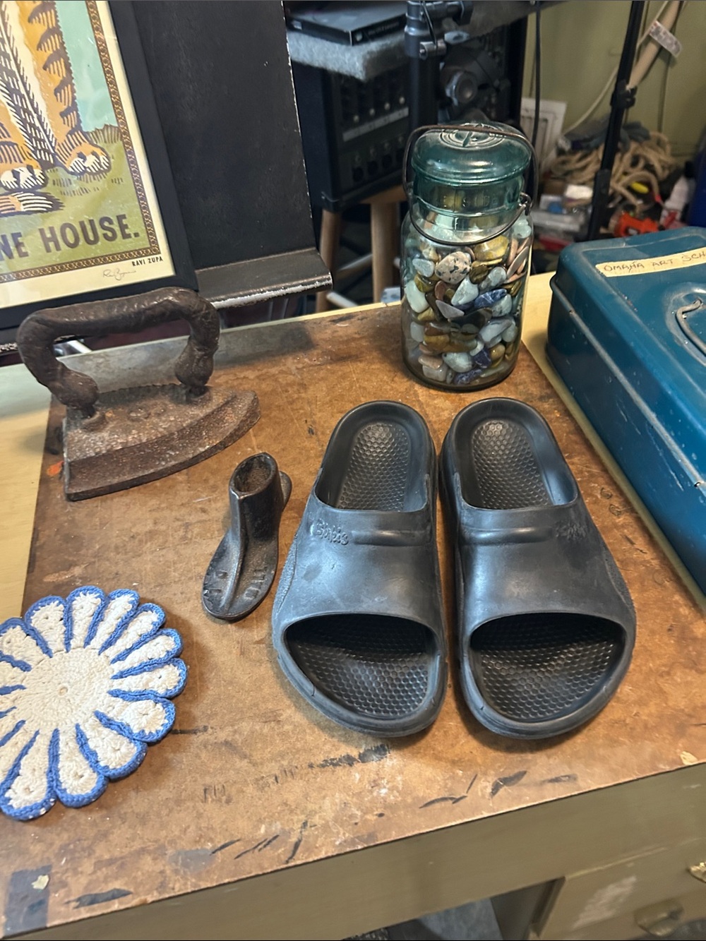 Birkenstock Slides in Black in Size 35, Model 225